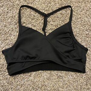 PINK Active by Victorias Secret Black Strappy Ultimate Lightly Lined Sports Bra